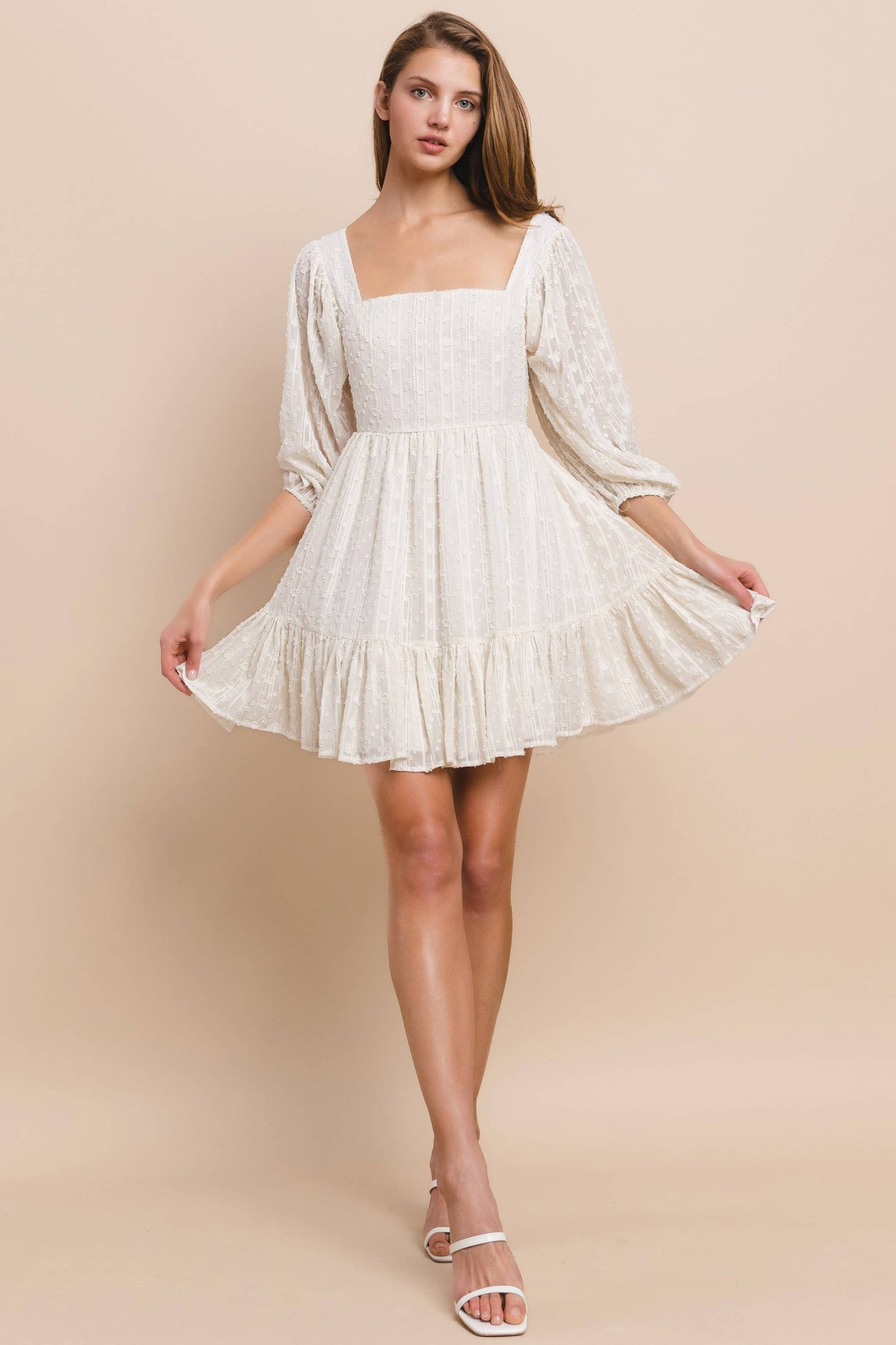 Square Neck A-Line Dress