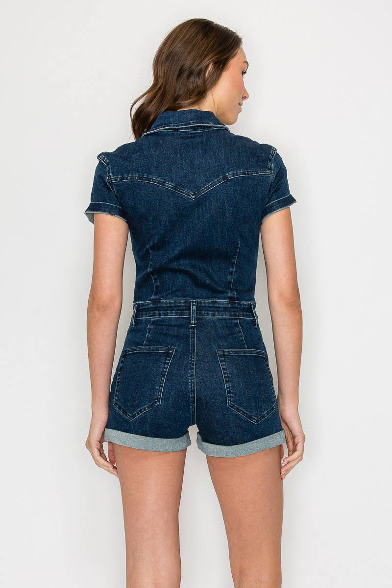 Denim Romper
