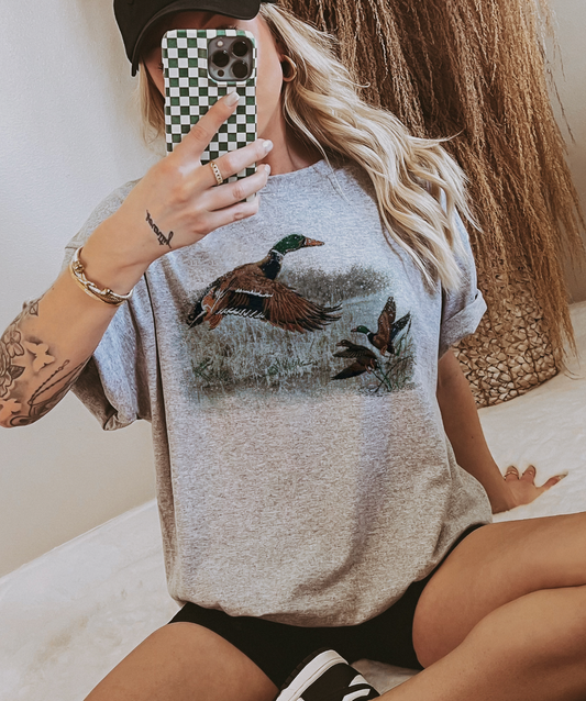 Retro Duck Scene T-shirt