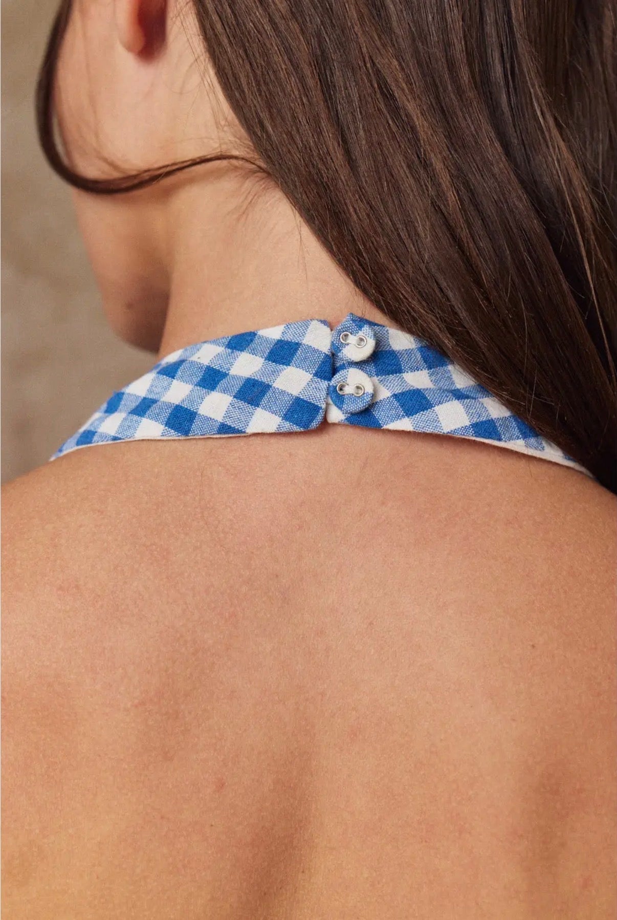 Gingham Halter Top