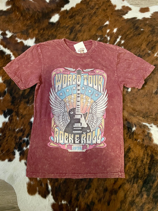 World Tour Rock & Roll Graphic Tee