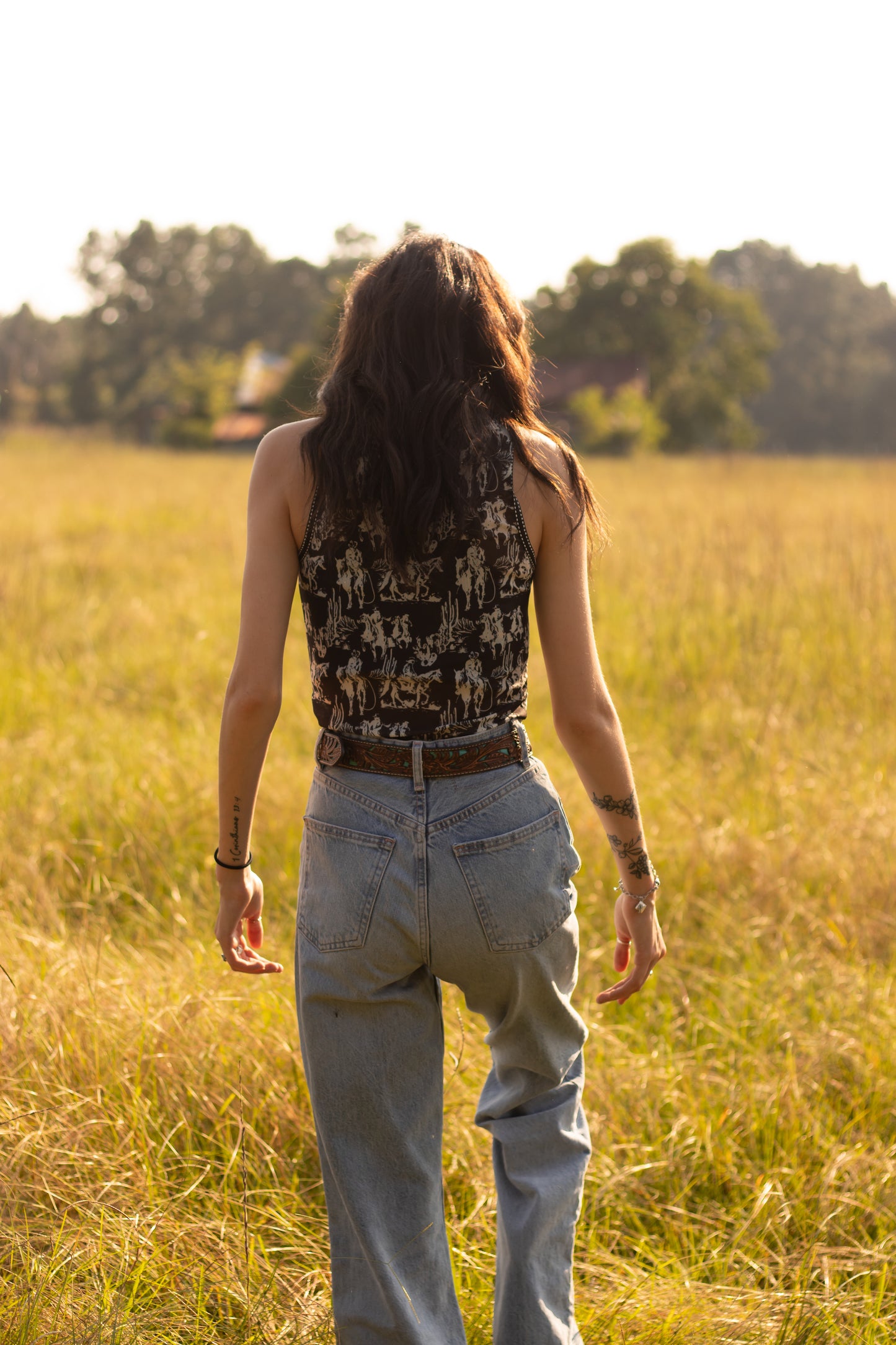 Cowboy Mesh Tank
