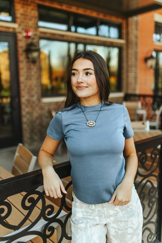 Basic Snug Tee *Blue