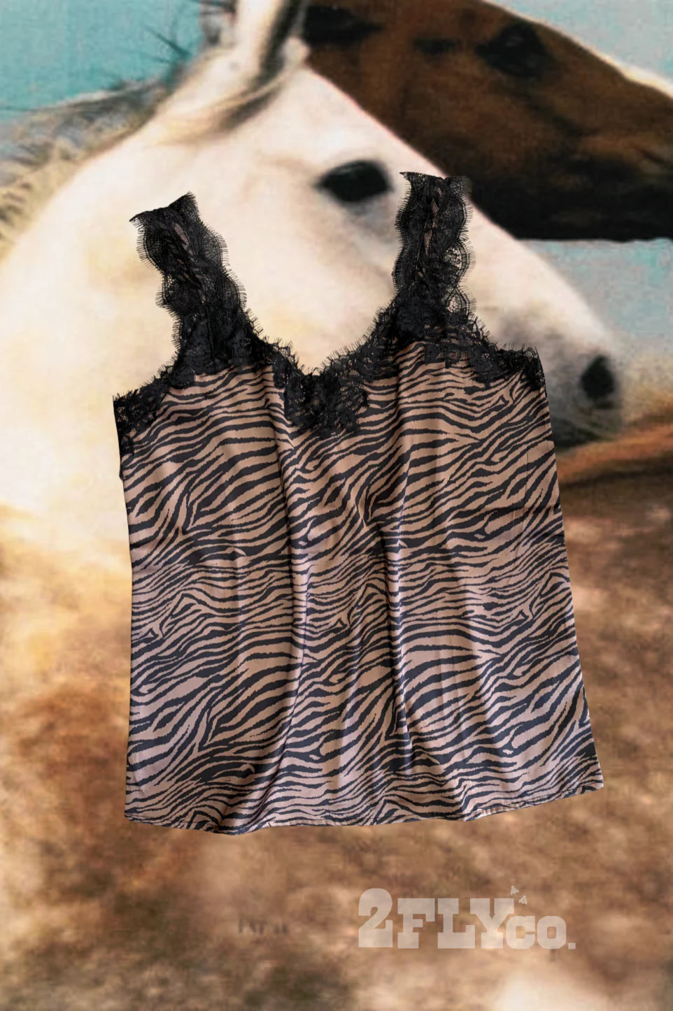 Wild Allure Tank *Zebra