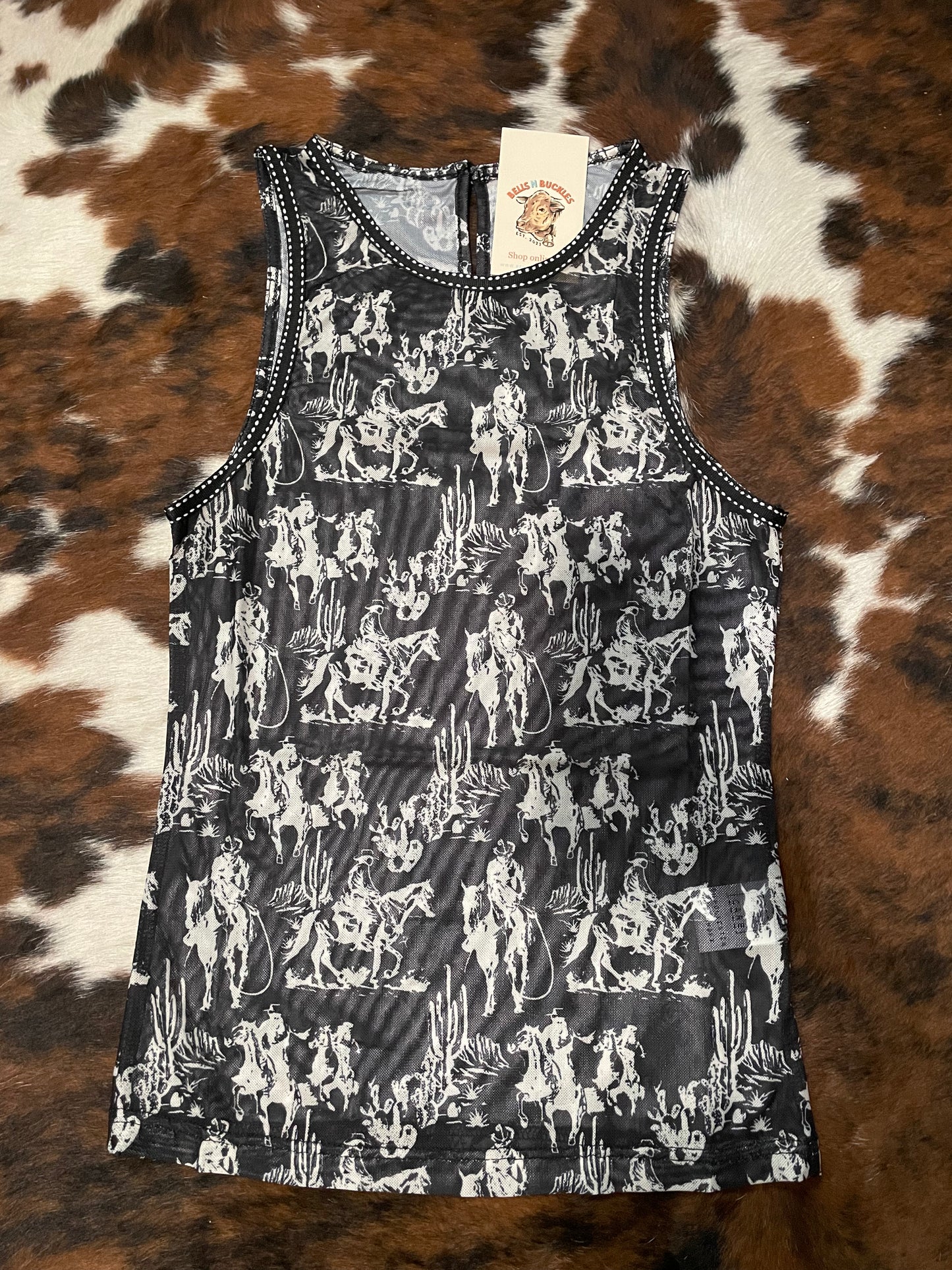 Cowboy Mesh Tank