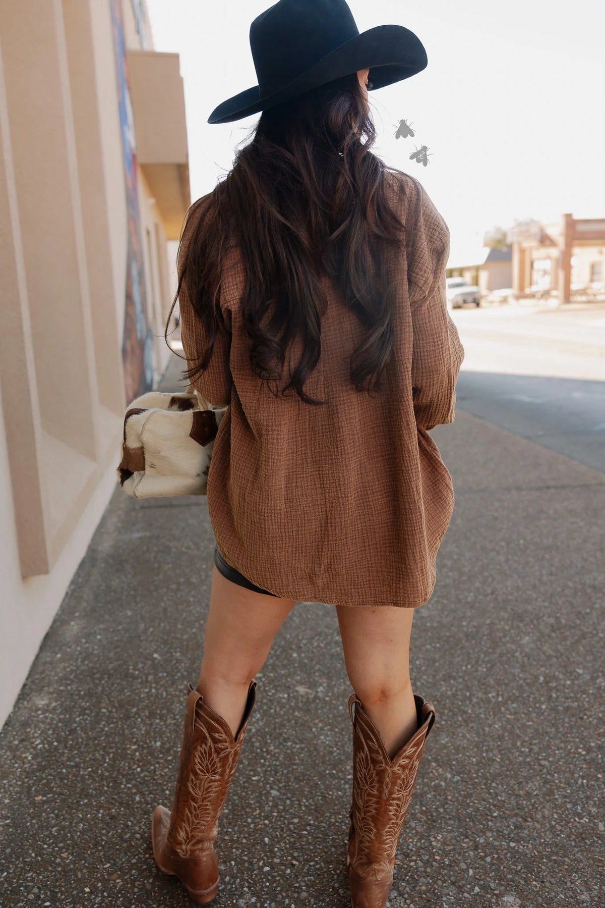 Acres Button Up *Saddle