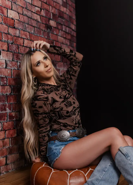 Wild West Mesh Top