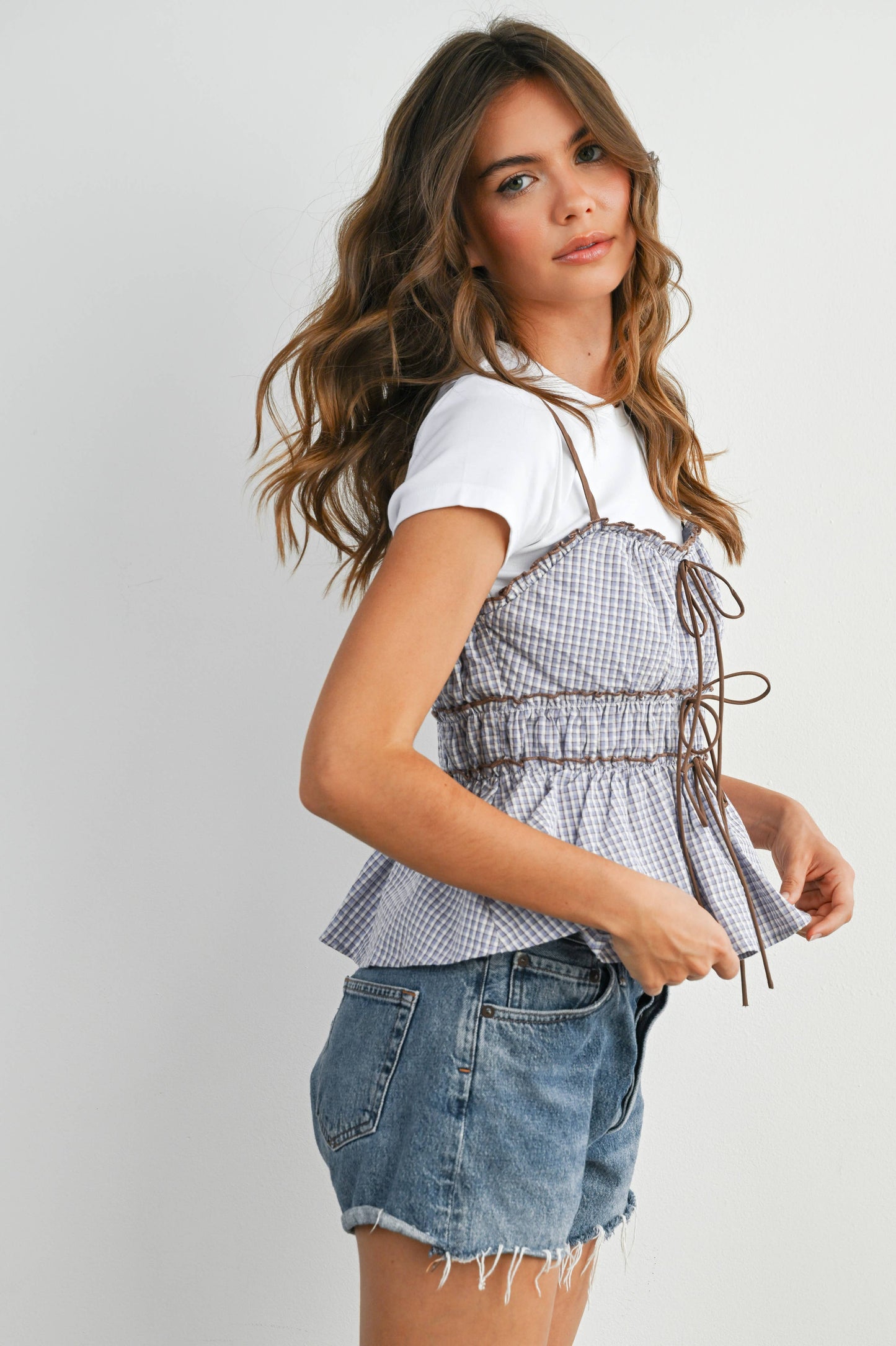 Sleeveless Tie-Front Cami Top