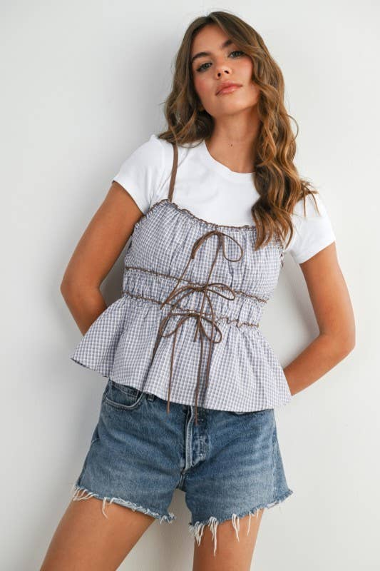Sleeveless Tie-Front Cami Top