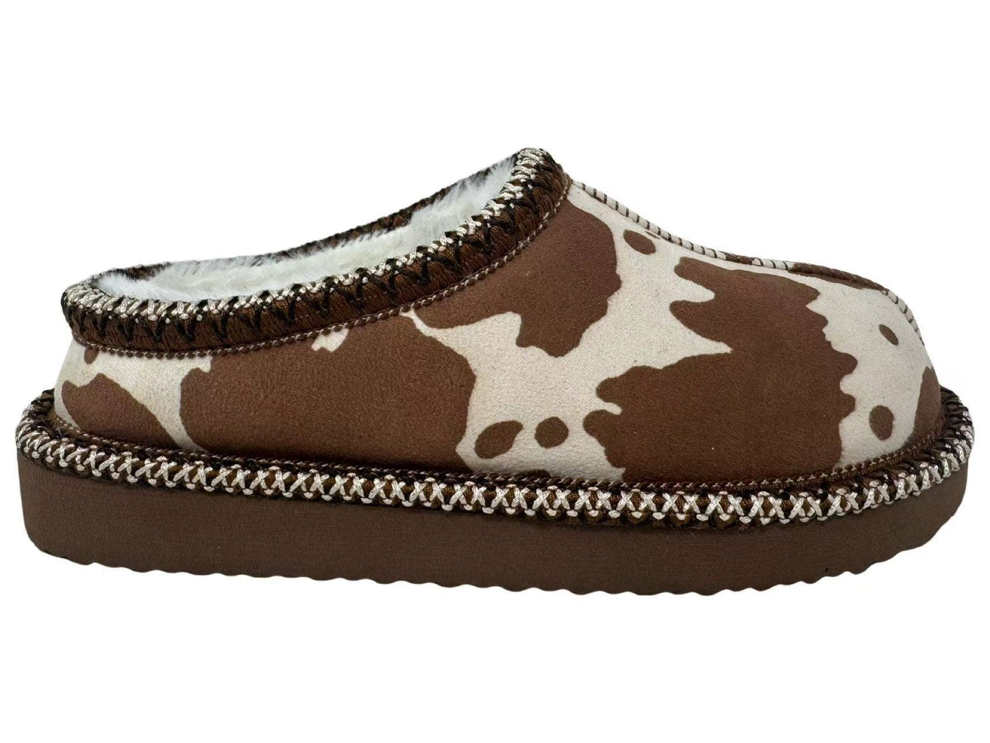 Cow Print Cozy Slippers
