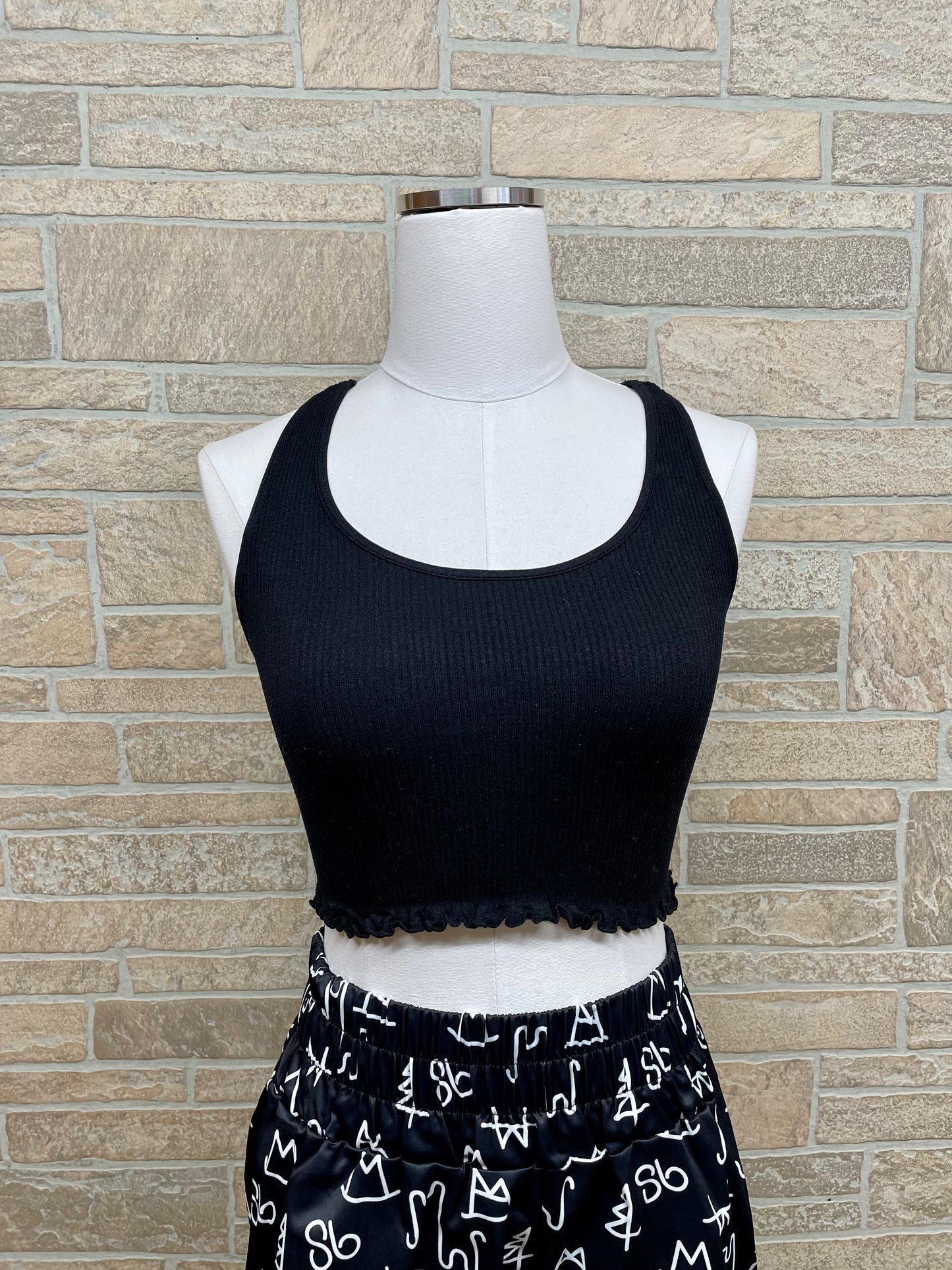 Black Seamless Tank