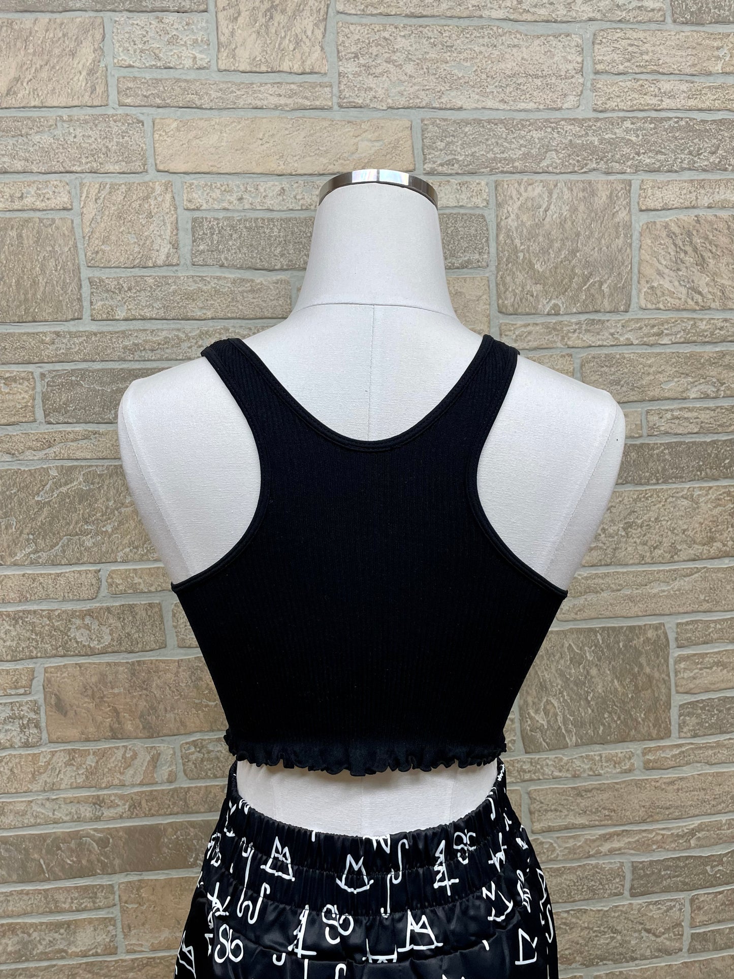 Black Seamless Tank