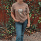 Tea Stain Wash High Rise Boot Cut Jeans